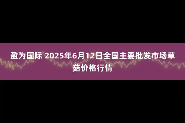 盈为国际 2025年6月12日全国主要批发市场草菇价格行情